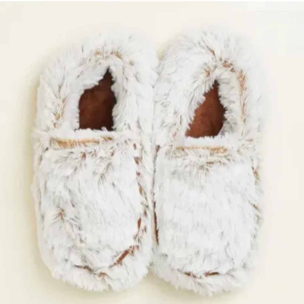 Warmies® Marshmallow Grey Slippers NEW